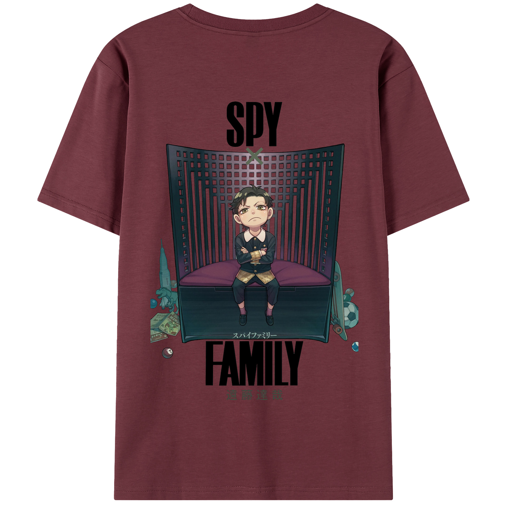 （画像用） SPY×FAMILY间谍家家酒 綿100％半袖Tシャツ（背面プリント）